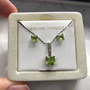 Sterling Silver Necklace and Earring Set